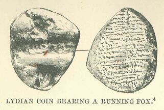 054a.jpg Lydian Coin Bearing a Running Fox 

